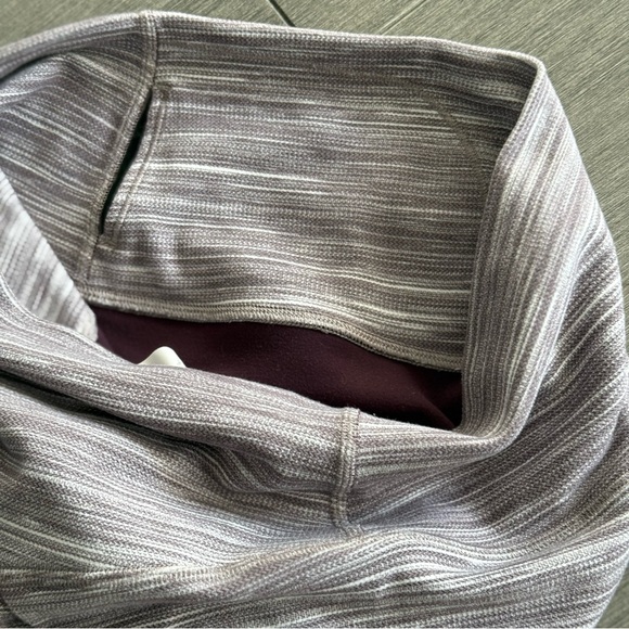 Lululemon Align Crop 21" Mini Space Dye Herringbone Jacquard Black Cherry 6 - Picture 11 of 15